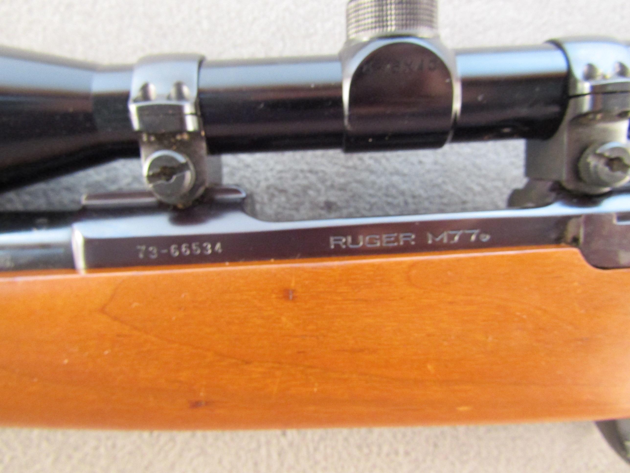 RUGER Model M77, Bolt-Action Rifle, .338win mag, S#73-66534