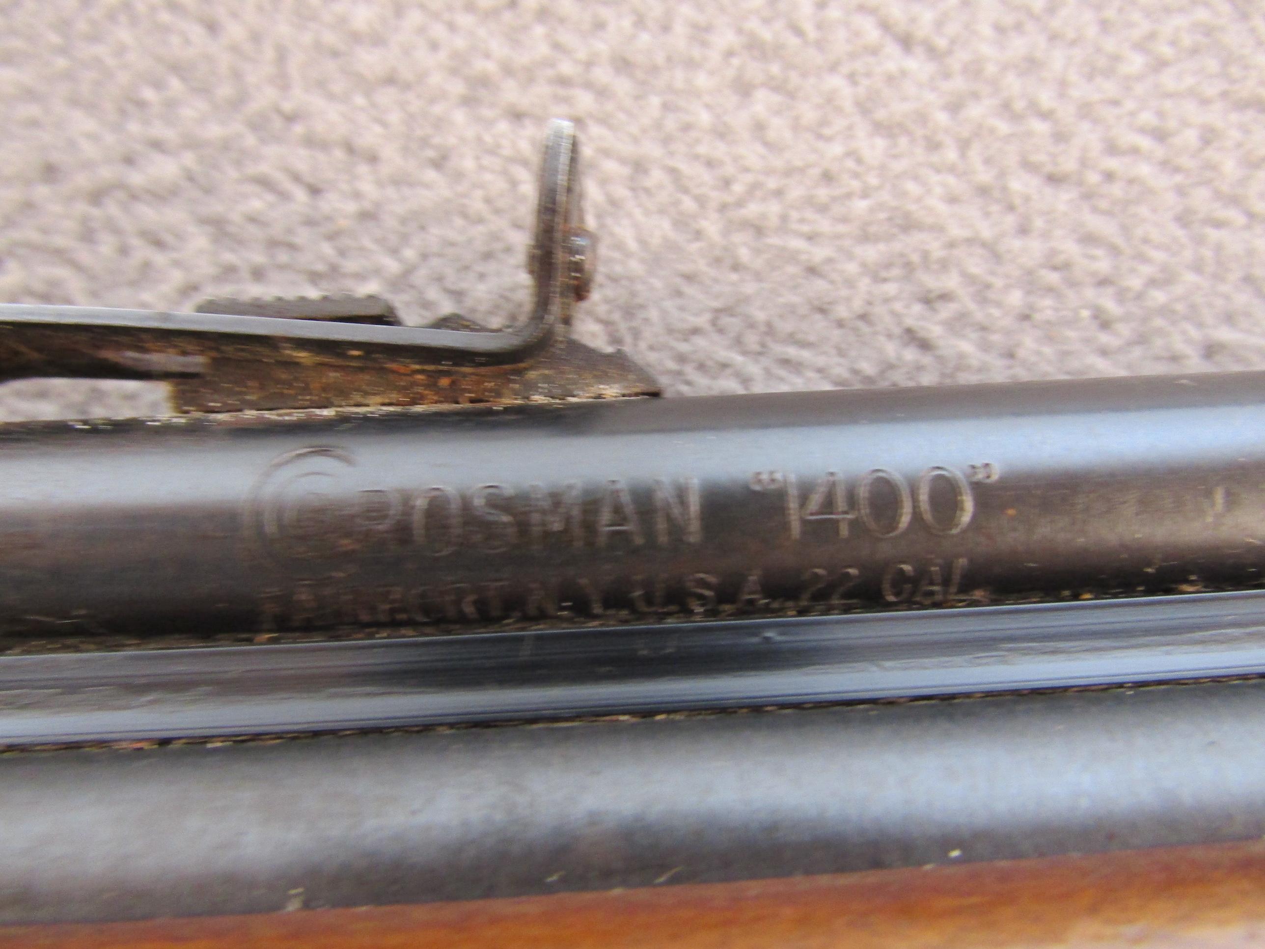 pellet gun: CROSSMAN Model 1400, Single-Action Rifle, .22, S#NVSN