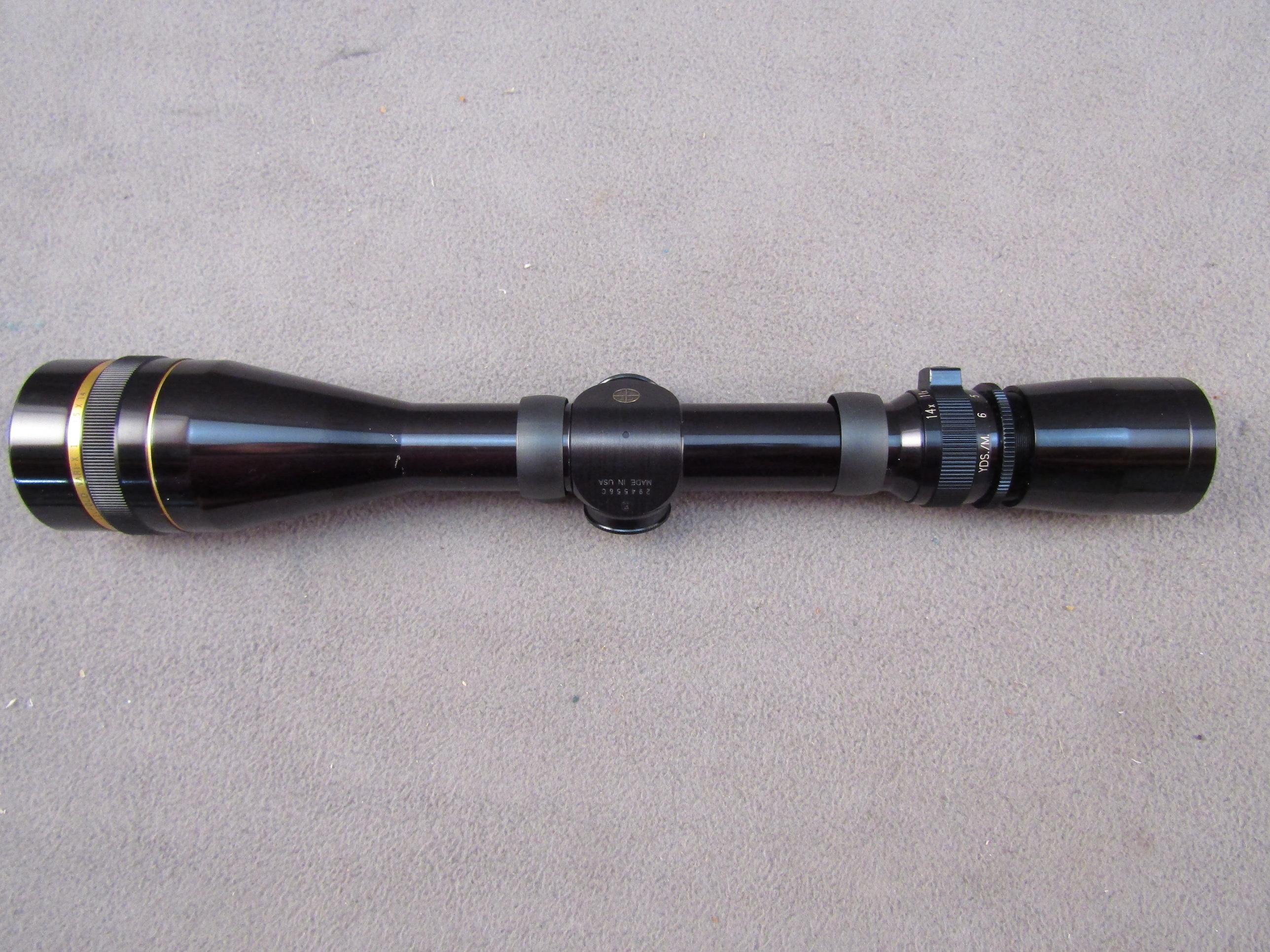scope: LEUPOLD Vari-X III, 4.5x14, 14x