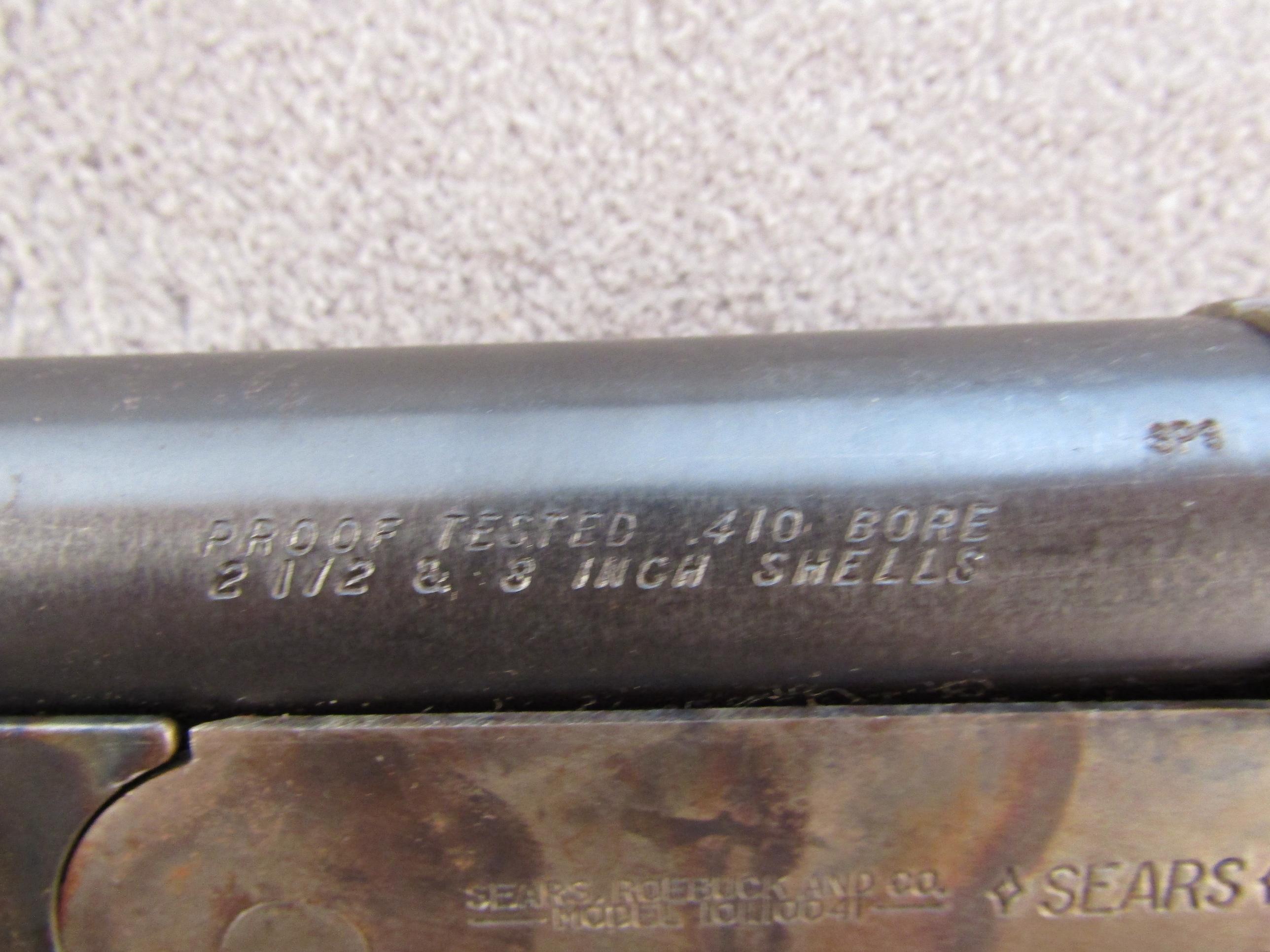 SEARS Model 101.10041, Breech-Action Shotgun, .410, S#P401287