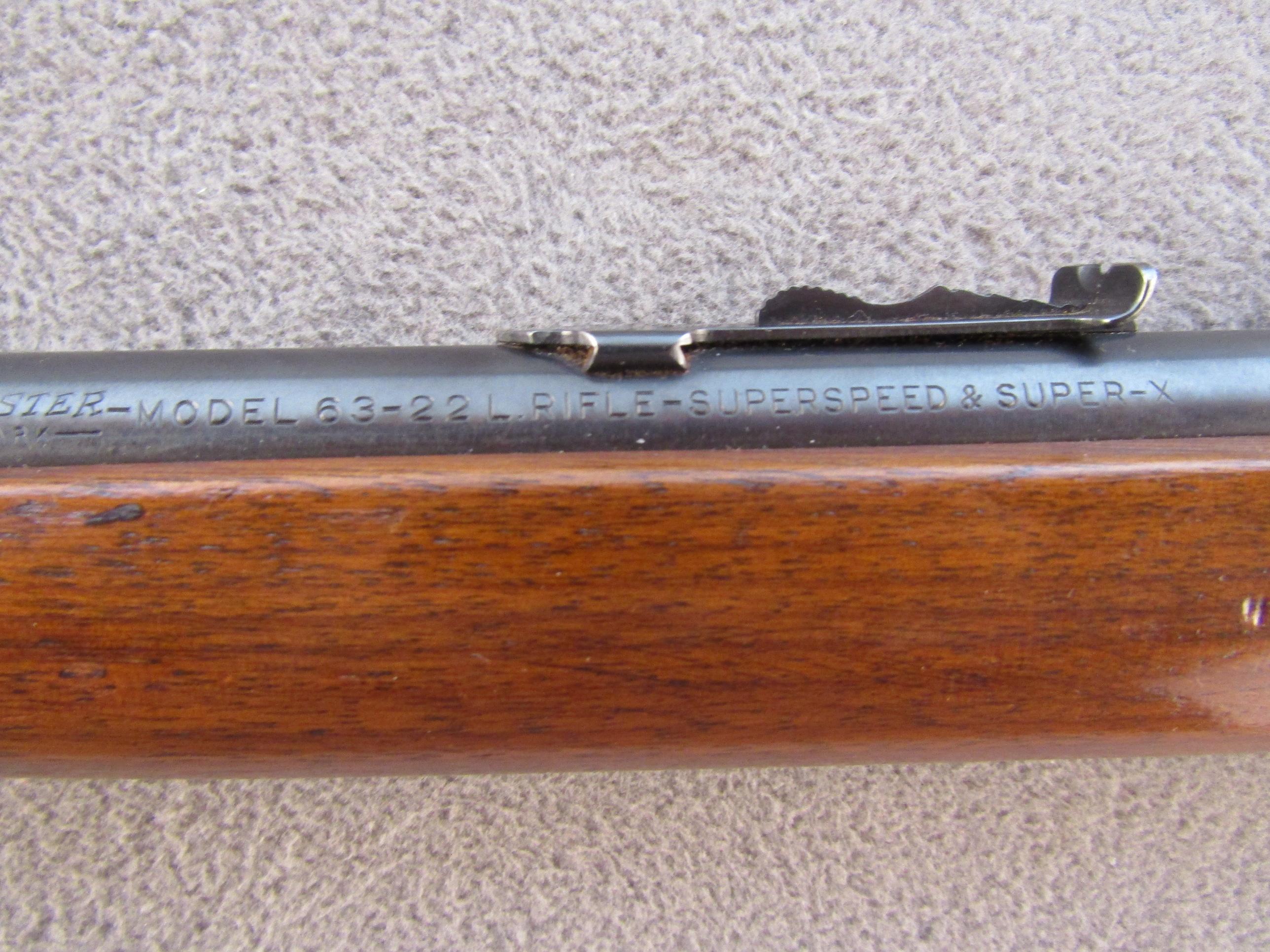 WINCHESTER Model 63, Semi-Auto Rifle, .22R, S#64721A
