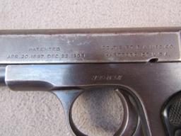 handgun: COLT Model 1903 Automatic, Semi-Auto Pistol, .32, 7 shot, 3.75" barrel, S#339634