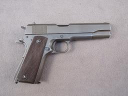 handgun: REMINGTON RAND Model M1911 A1 Army, Semi-Auto Pistol, .45, 6 shot, 5" barrel, S#1998739