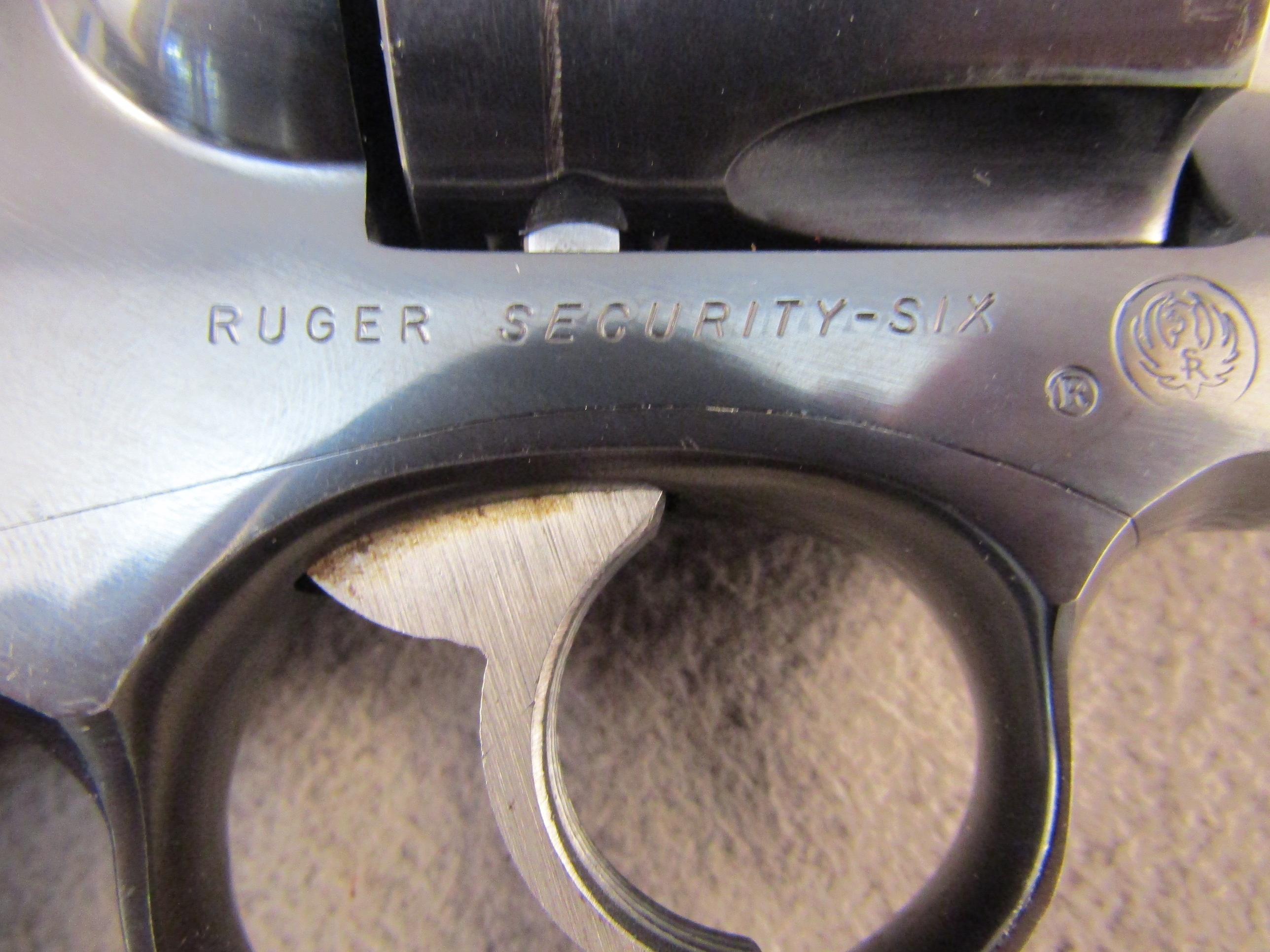handgun: RUGER Model Security Six, Revolver, .357, 6 shot, 4" barrel, S#150-94808