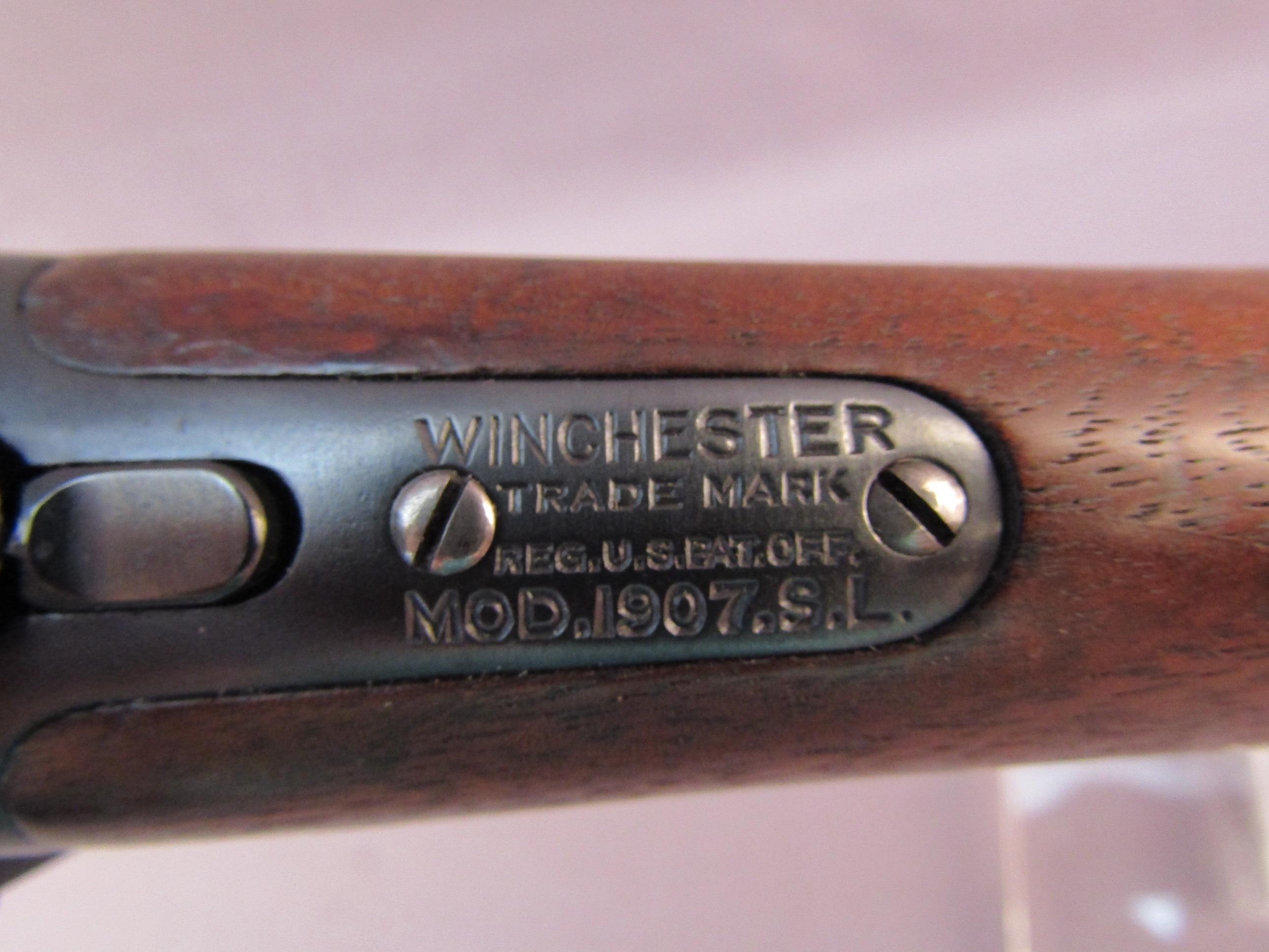 WINCHESTER Model 1907 SL, Semi-Auto Rifle, 351, S#24684