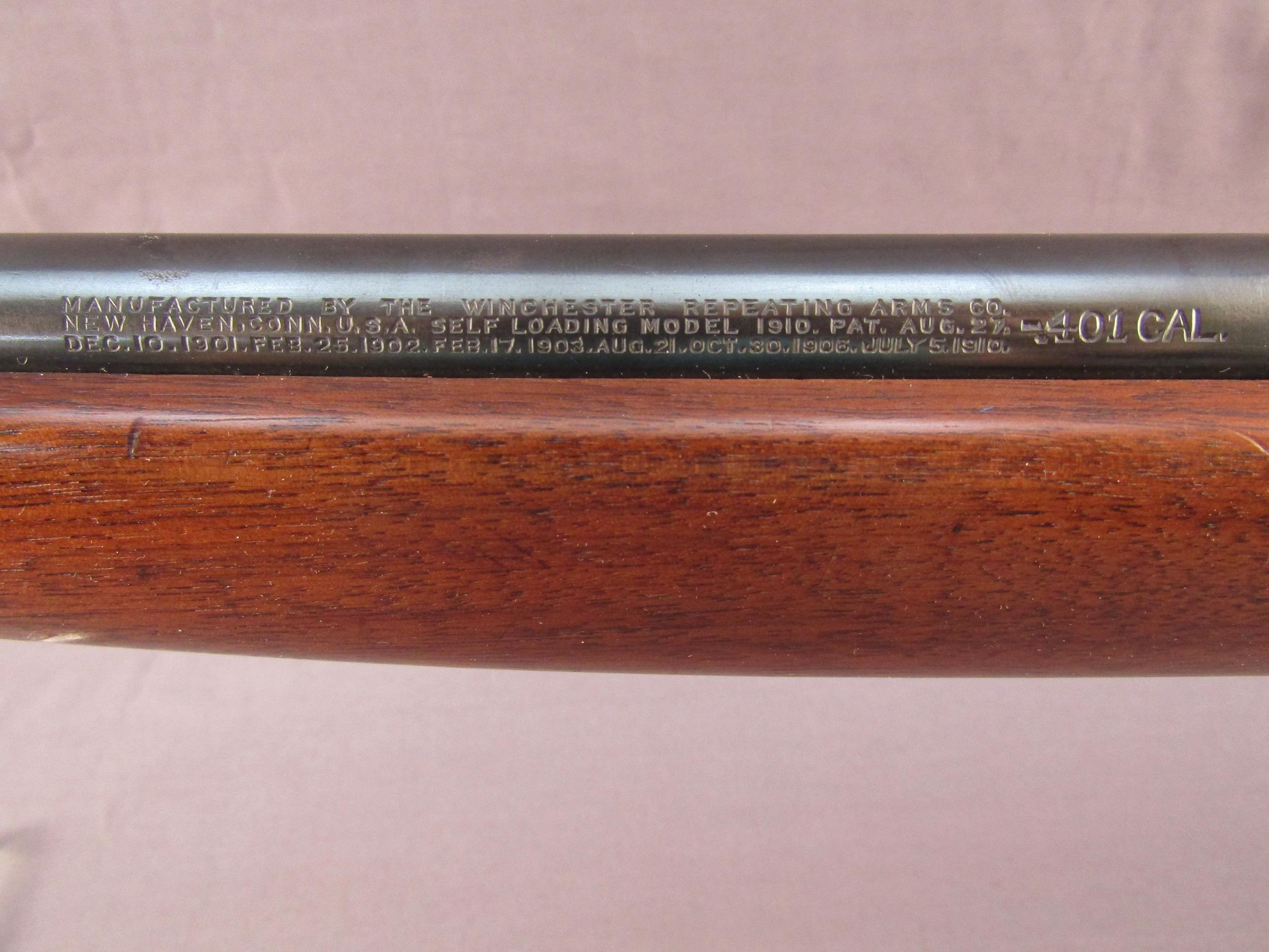 WINCHESTER Model 1910 SL, Semi-Auto Rifle, 401, S#18611