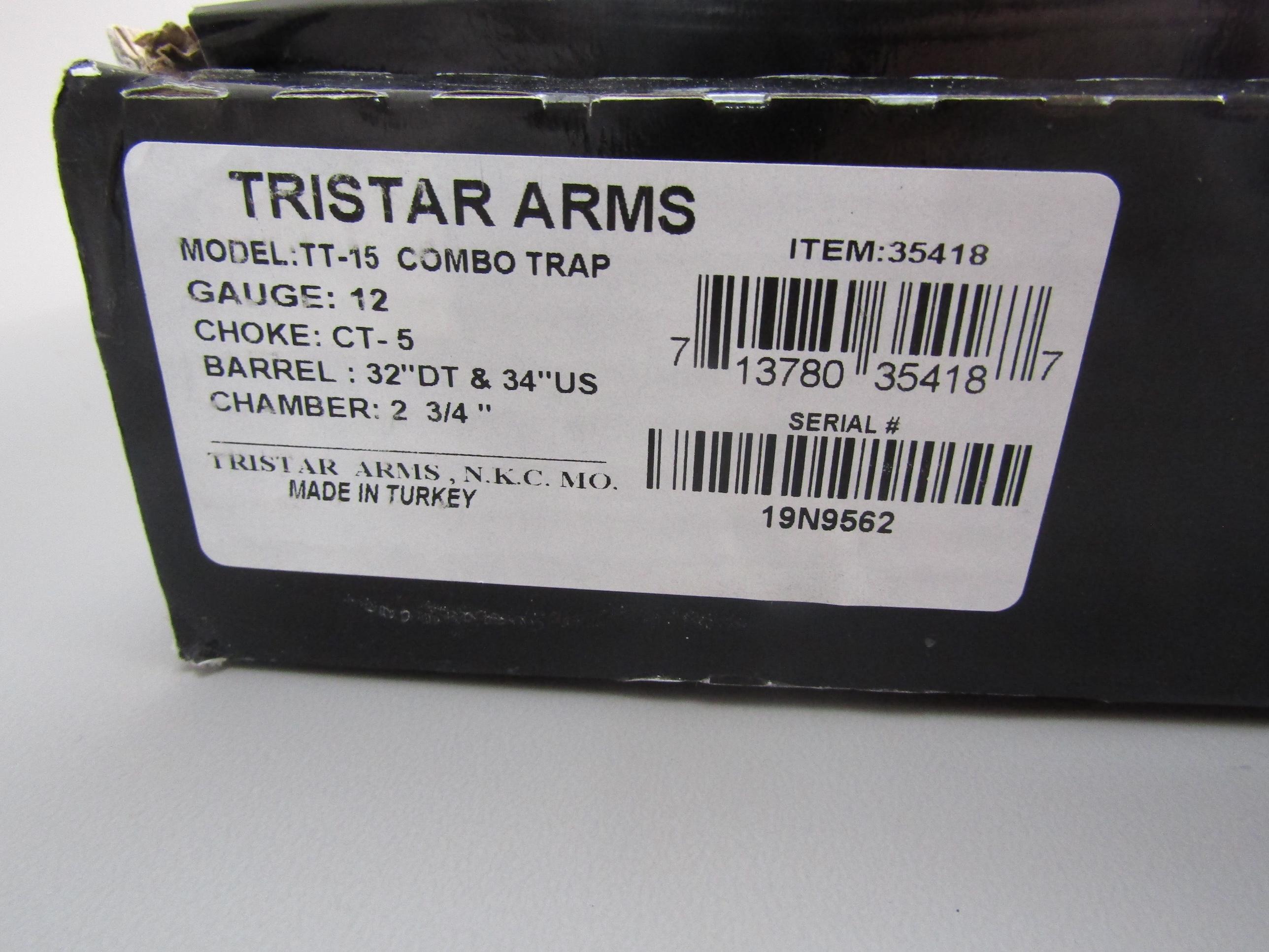TRISTAR Model TT-15 Combo Trap, Breech-Action Shotgun, 12g, S#19N9562