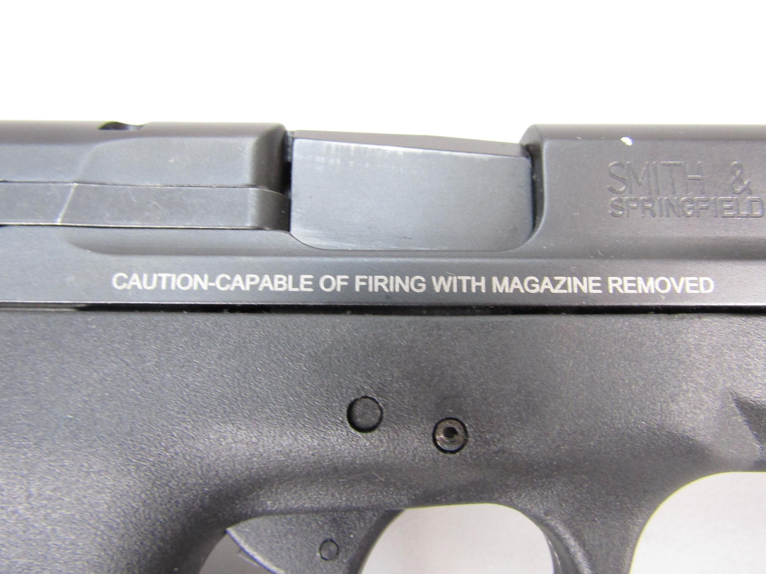 handgun: S&W Model M&P 40 Shield, Semi-Auto Pistol, .40, 7 shot, 3" barrel, 6" overall, S#HTH4332