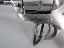 handgun: RUGER Model New Model Single-Six, Revolver, .22, 6 shot, 6 3/4" bbl, 12" overall S#66-12549
