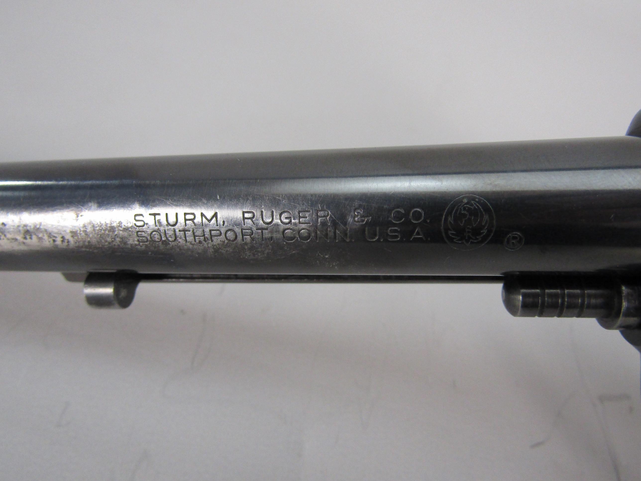 handgun: RUGER Model Super Blackhawk, Revolver, .44Mag, 6 shot, 7 1/2" barrel, 13" overall, S#821
