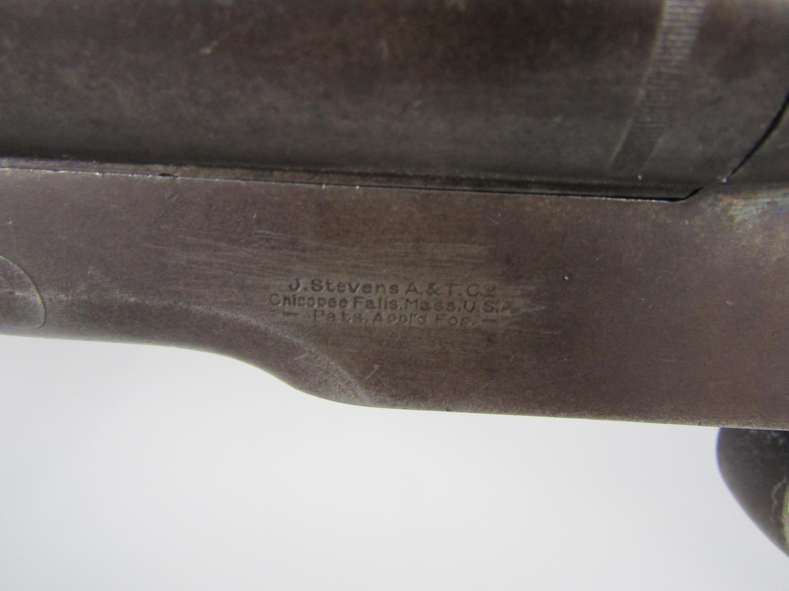 antique: STEVENS Model SxS, Breech-Action Shotgun, 12g, S#25919