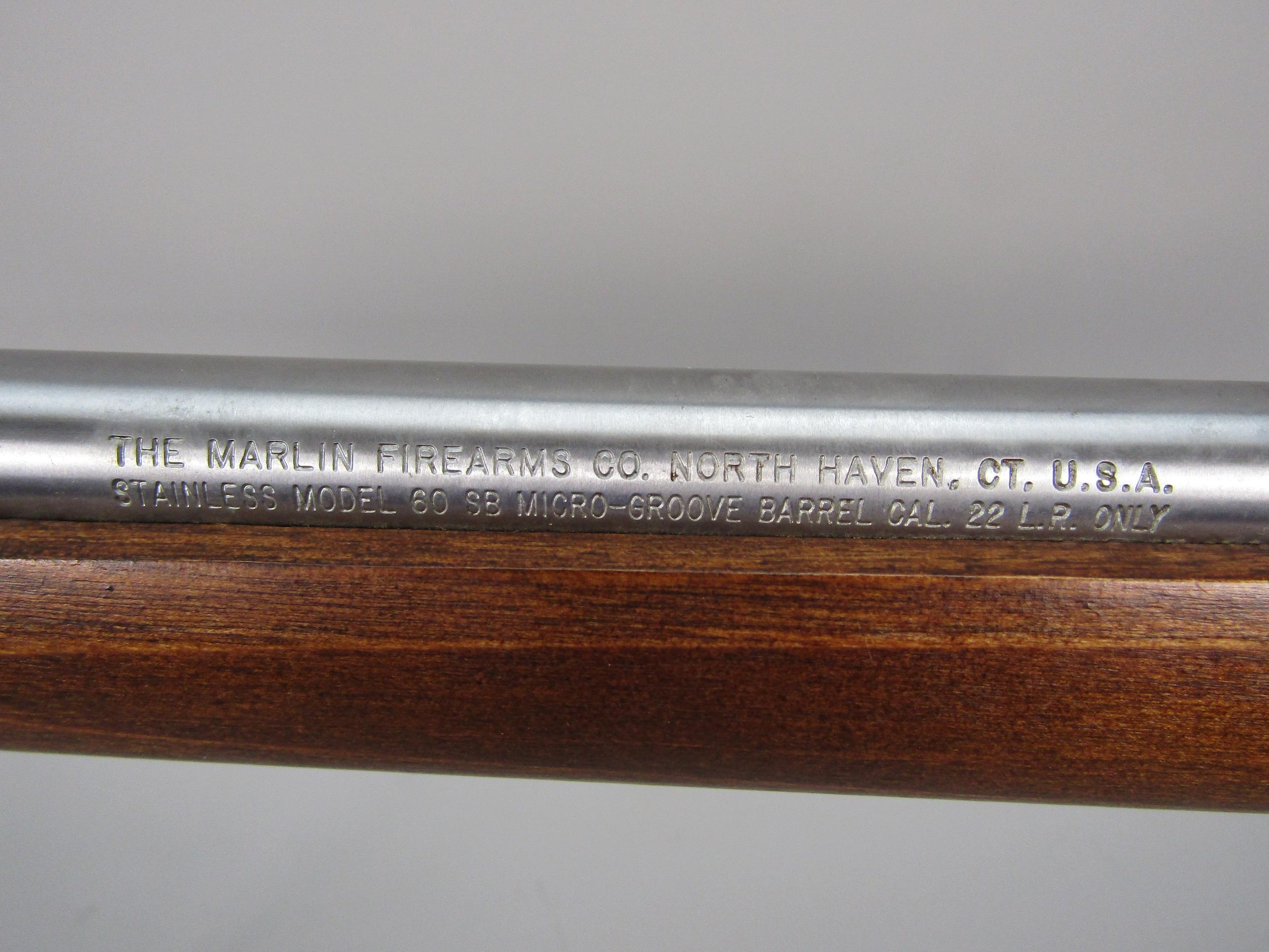 MARLIN Model 60SB, Semi-Auto Rifle, .22LR, S#02195551