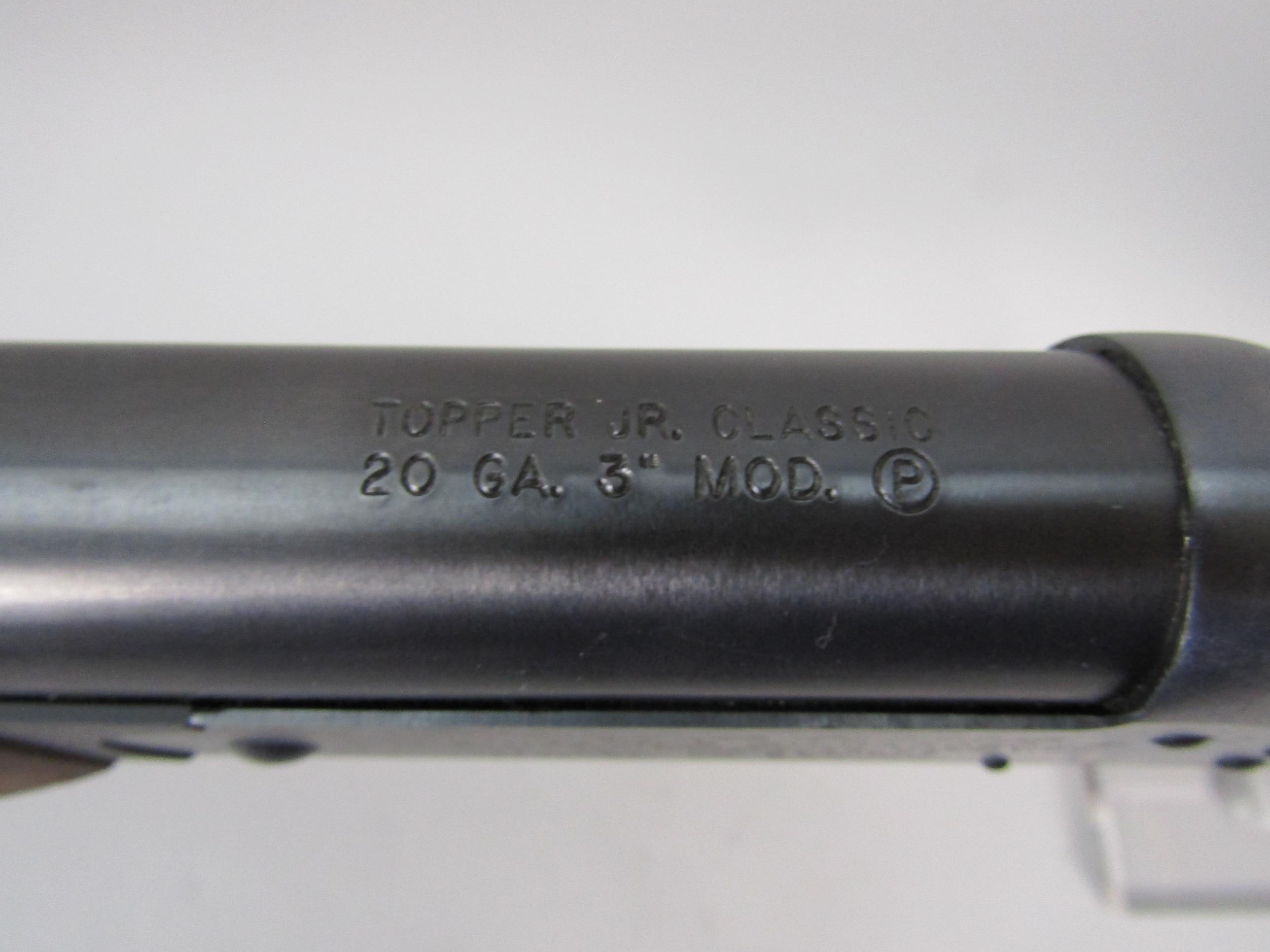 H&R Model Topper Jr Classic, Breech-Action Shotgun, 20g, S#HL283782