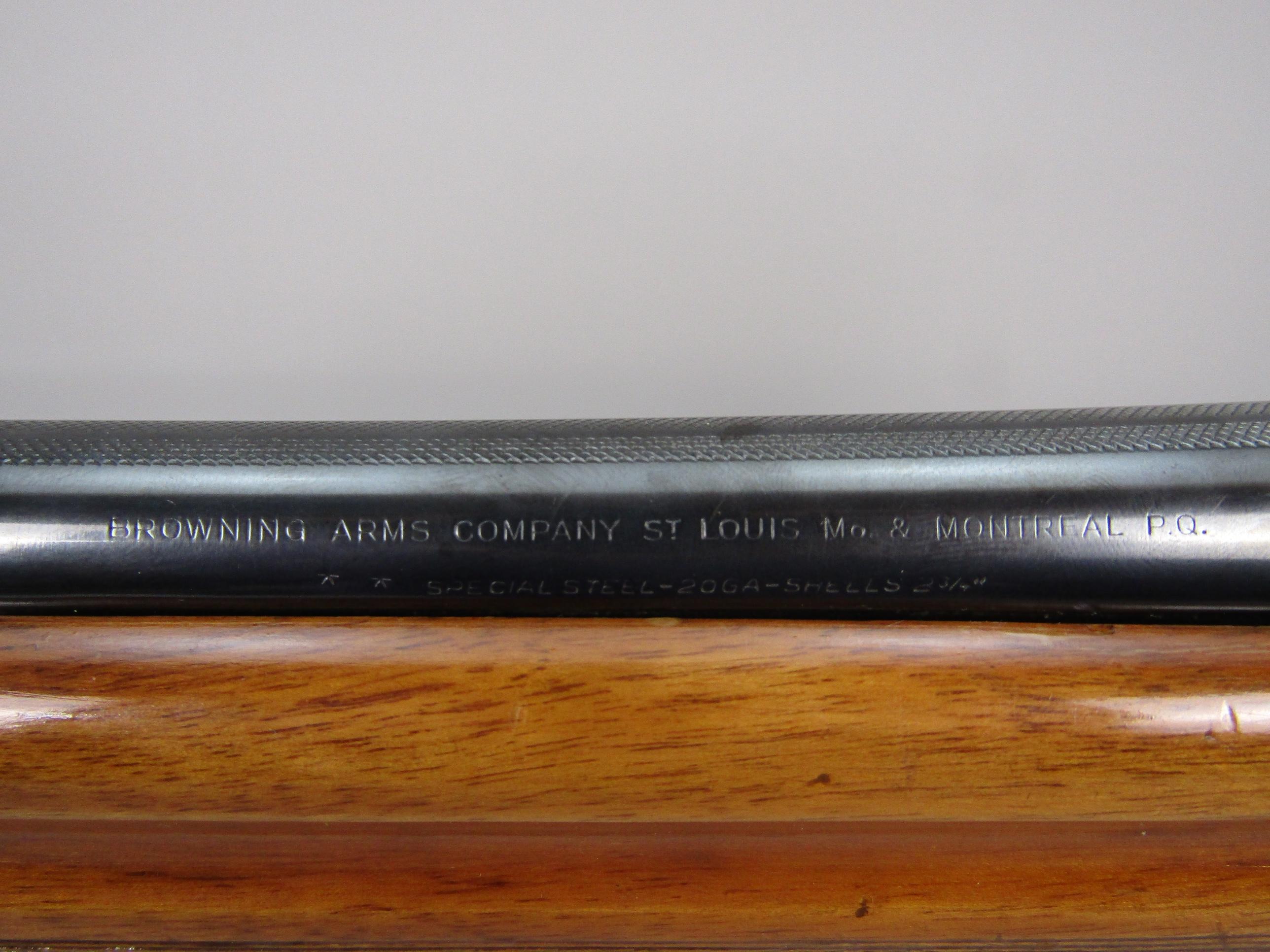 BROWNING Model Twenty, Semi-Auto Shotgun, 20g, S#2Z61278