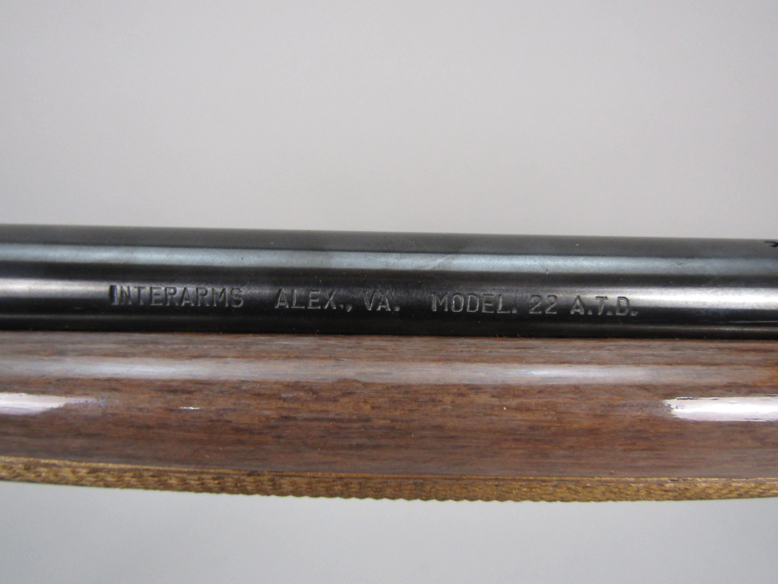 INTER ARMS Model 22, Semi-Auto Rifle, .22LR, S#443547