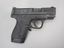handgun: S&W Model M&P 9 Shield, Semi-Auto Pistol, 9mm, 8 shot, 3" barrel, 6 1/4" overall, S#JFU7189