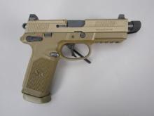 handgun: FN Model FNX-45, Semi-Auto Pistol, .45, 15 shot, 5 1/4" bbl, 8 3/4" overall, S#FX3U109786