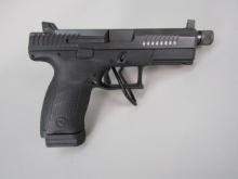 handgun: CZ Model P-10C, Semi-Auto Pistol, 9mm, 15 shot, 4 1/2" barrel, 8" overall, S#F108743