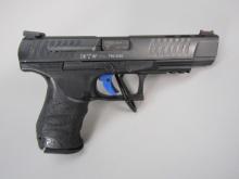 handgun: WALTHER Model PPQ, Semi-Auto Pistol, 9mm, 15 shot, 4 3/4" barrel, 8" overall, S#FBA3405