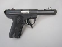 handgun: RUGER Model MKIII, Semi-Auto Pistol, .22LR, 10 shot, 4 1/2" bbl, 8 1/2" overall S#272-36969