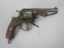antique handgun: MAS Model 1873, Revolver, 11mm, 6 shot, 4 1/2" barrel, 9" overall, S#H34574