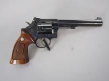 handgun: S&W Model 17-3, Revolver, .22LR, 6 shot, 6" barrel, 11" overall, S#5K80984