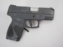 handgun: TAURUS Model G2S, Semi-Auto Pistol, 9mm, 3 1/4" barrel, 6 1/4" overall, S#ABB274961