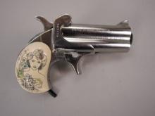 handgun: AMERICAN DERRINGER CORP Model Derringer, .38spl, 2 shot, 3" barrel, 5" overall, S#067114