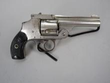 handgun: H&R Model Hammerless Perfect, Revolver, .38, 5 shot, 3 1/4" barrel, 7" overall, S#8494