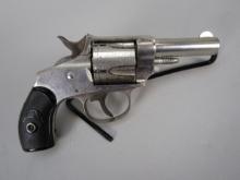 handgun: FOREHAND & WADSWORTH Mod Double Action No. 38 Revolver .38Short 5shot 2.5"bbl 7"o/a S#18098
