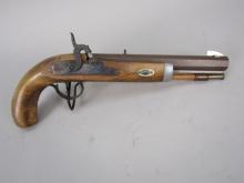 black powder handgun: CVA Model Spain, Single-Shot Pistol, .50, 1 shot, 9" bbl, 14" overall S#005195
