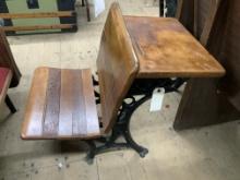 Antique Child's School Desk- Grade School Size