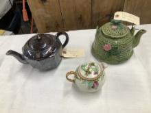 2 Vintage Japanese Tea Pots & 1 Creamer