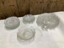 2 sets Glass Plates & Dishes