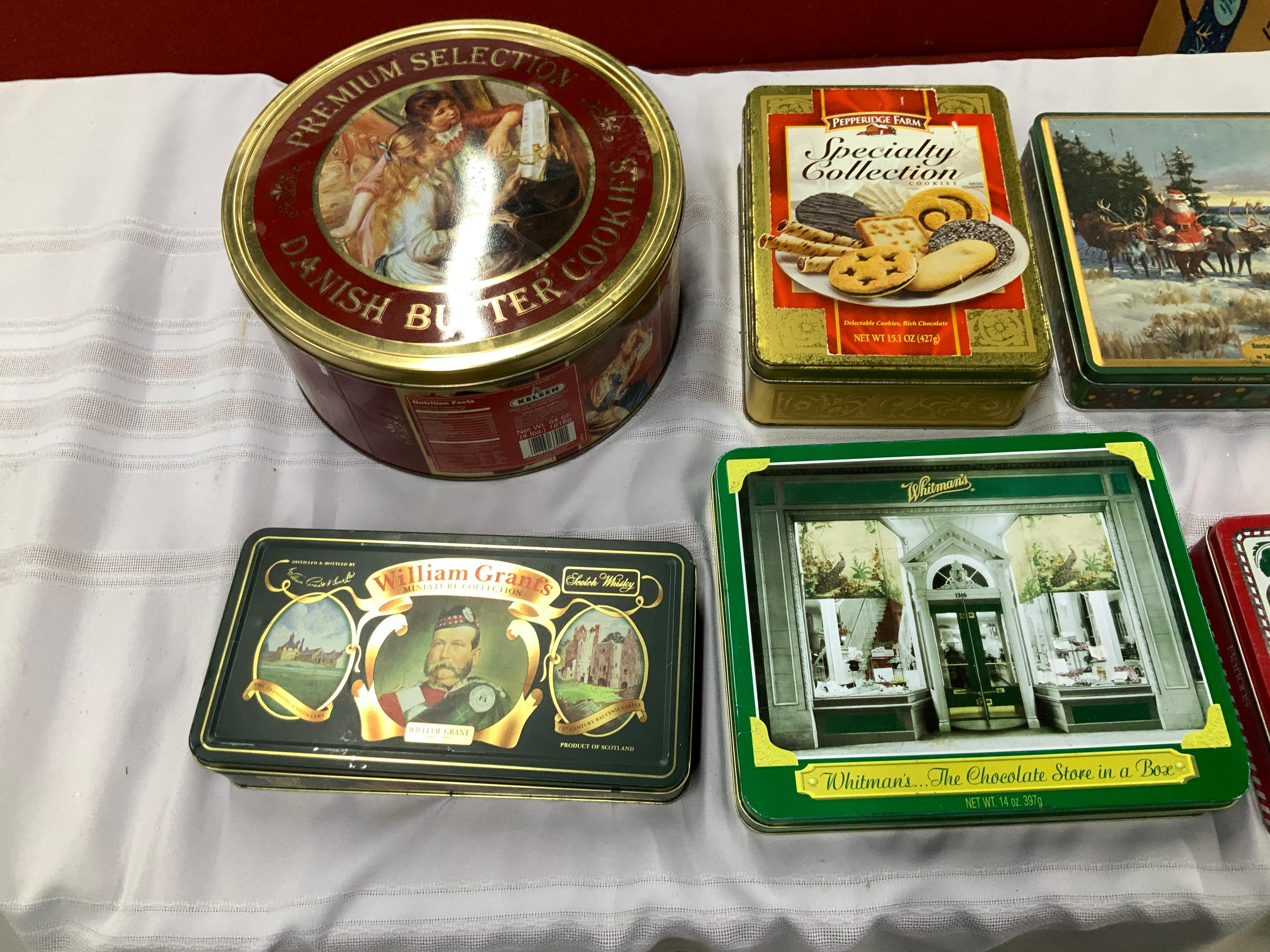 8 Advertising Tins