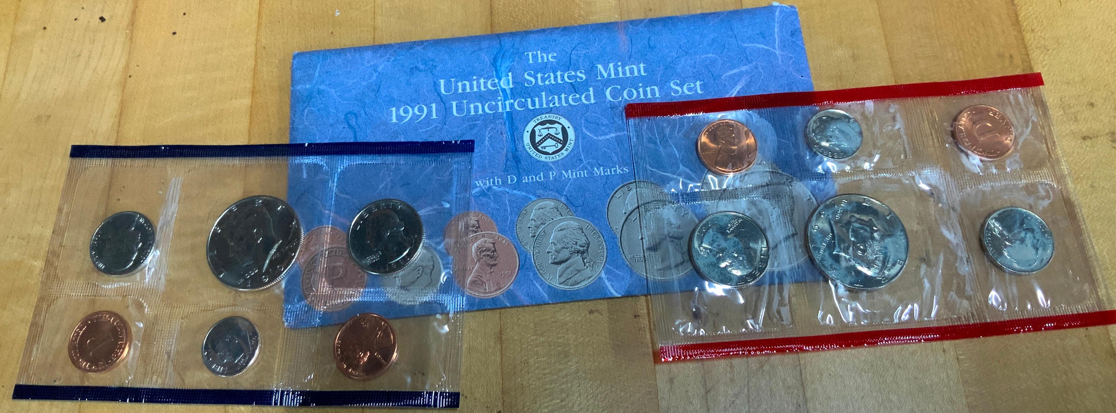 Uncirculated Coins, 1979, 1981, 1991, 1994, 1996