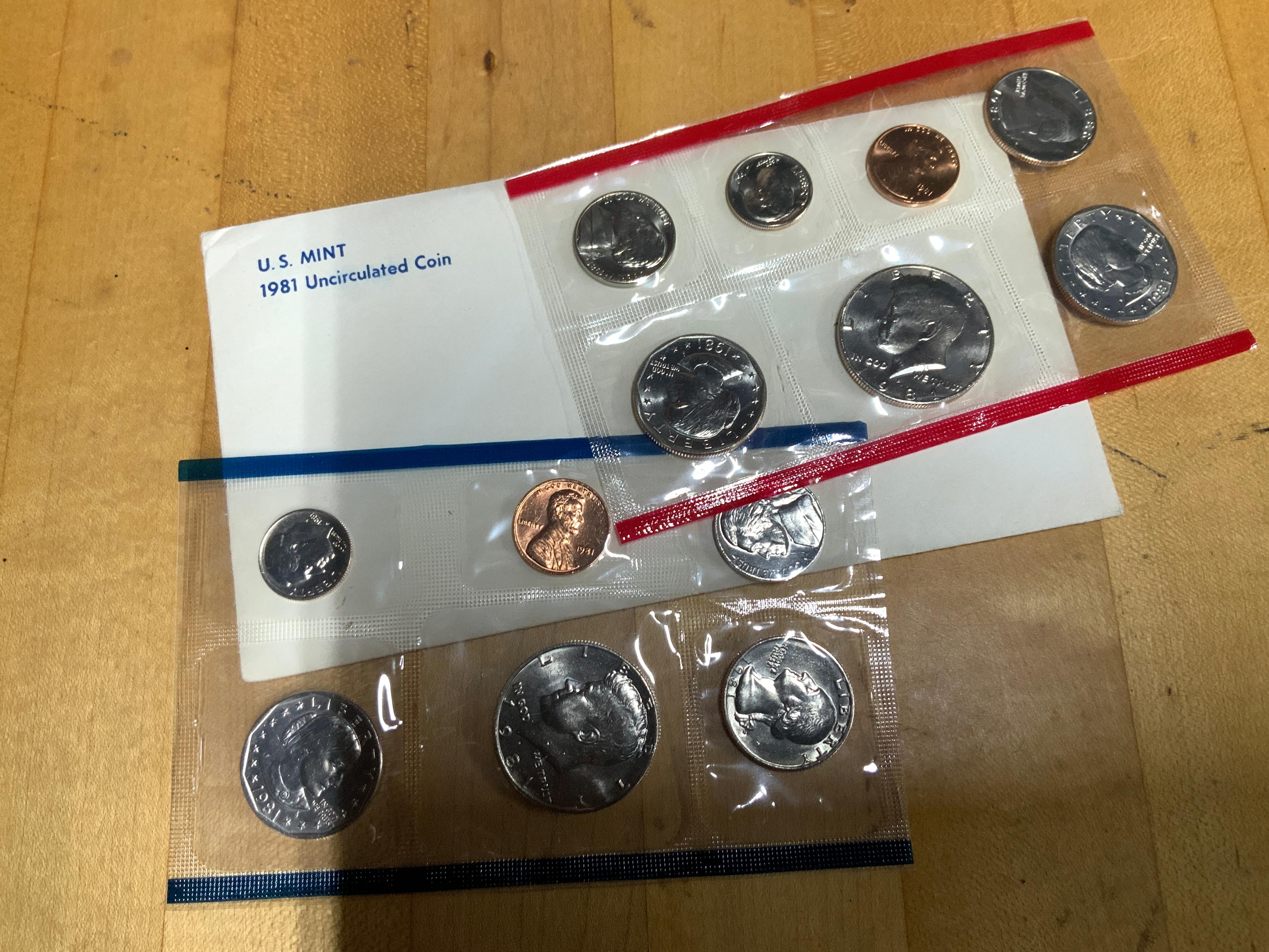 Uncirculated Coins, 1979, 1981, 1991, 1994, 1996