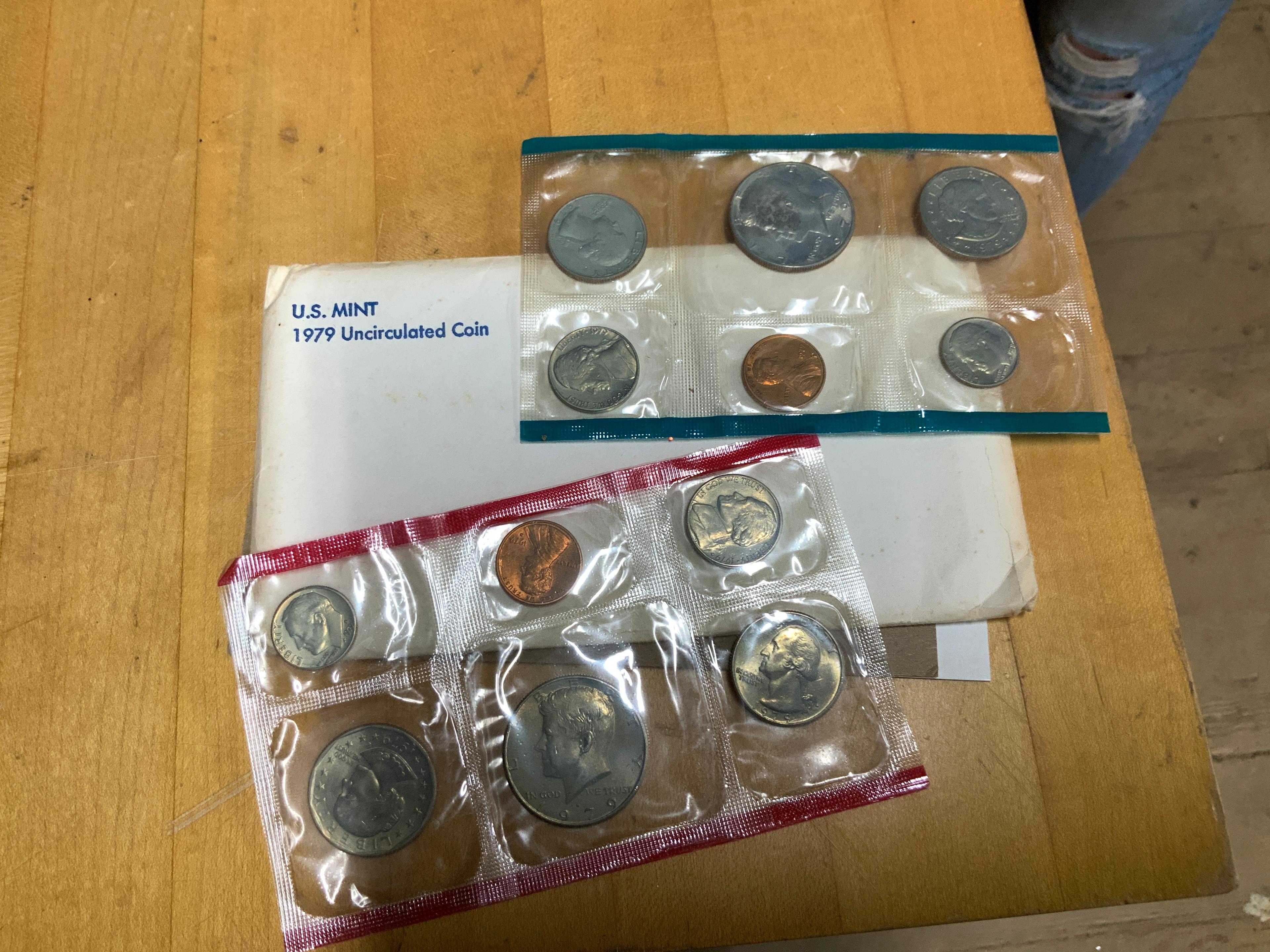 Uncirculated Coins, 1979, 1981, 1991, 1994, 1996