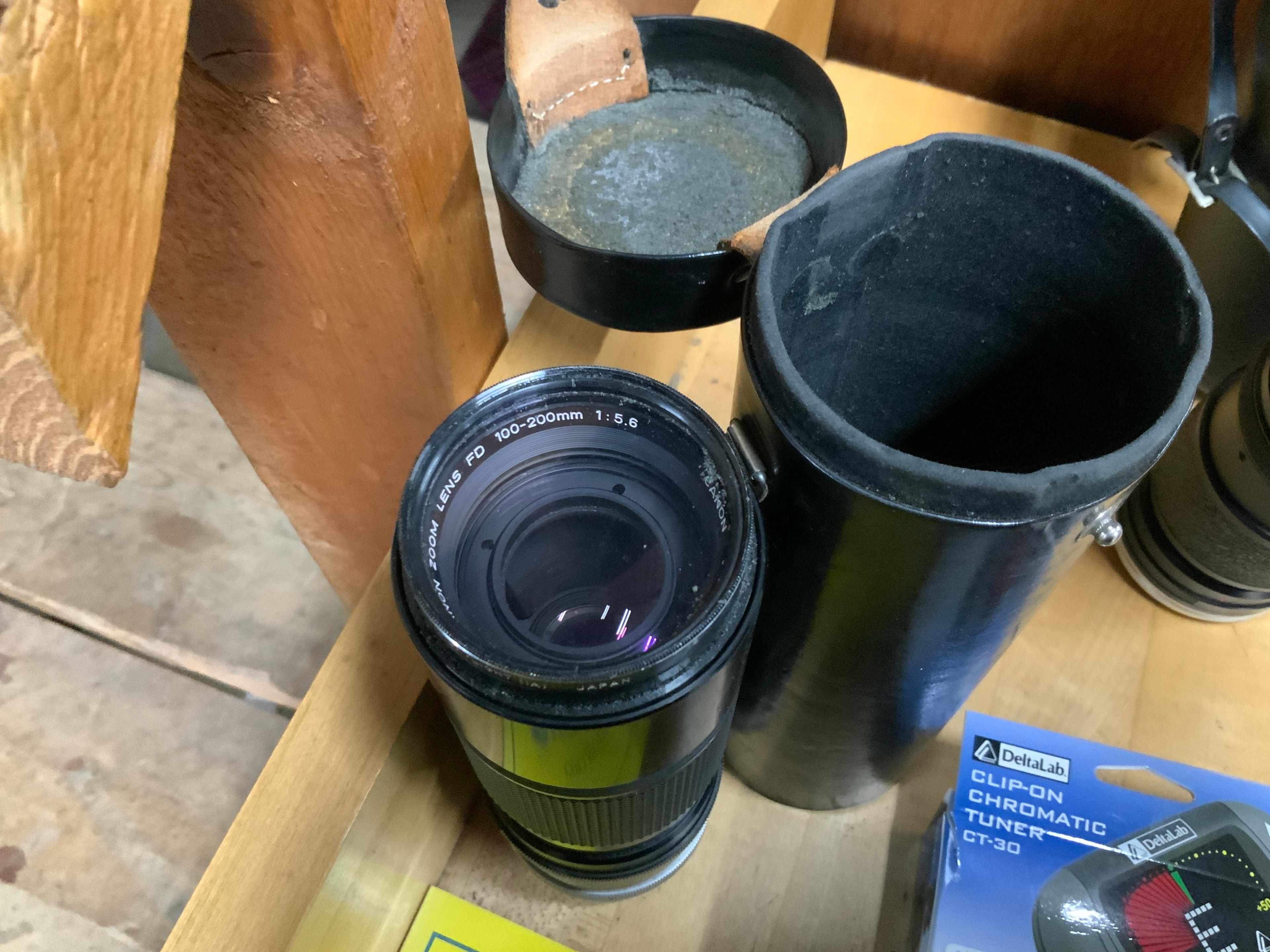 Mixed Lot! Camera Zoom Lens, Cassette Player