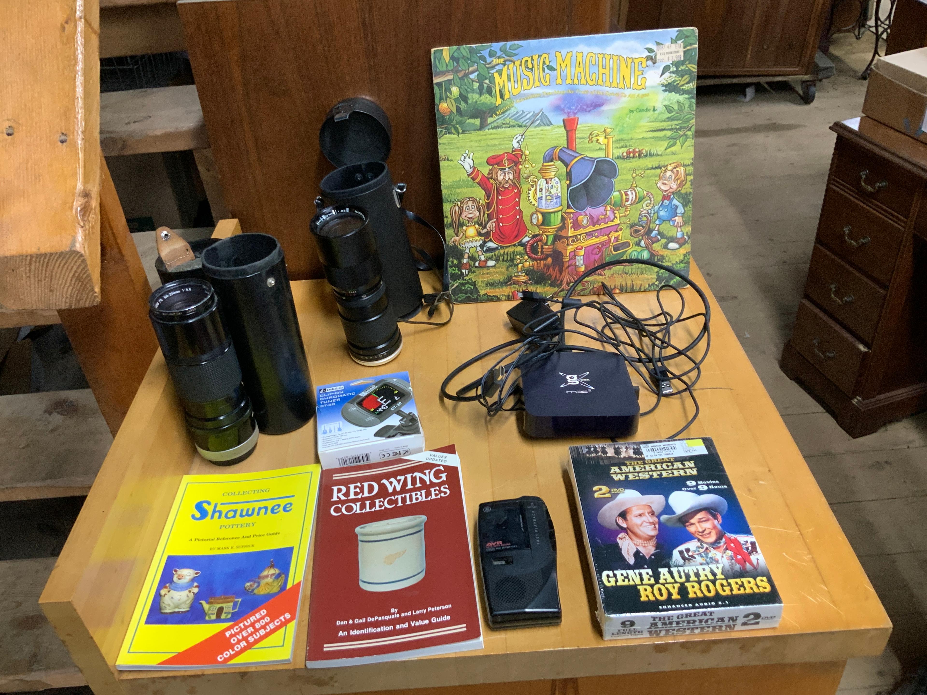 Mixed Lot! Camera Zoom Lens, Cassette Player