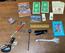 Lot of Misc Collectible- Elvis Stamp, Railroad