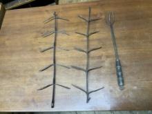 2 Vintage Corn Dryer A Cooking Fork