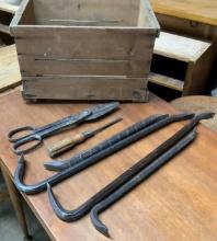 Pry Bars, Shears, Vintage Screw Driver