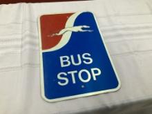 Greyhound Bus Stop Sign
