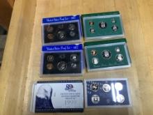 4 US Proof Sets, 2-State Quarter Proof Sets