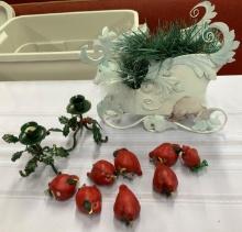 Christmas Decorations- Red Bird Ornaments