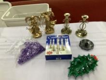 Angels, Candle Holders, Electric Candles, Dish