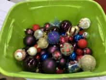 Tub of Christmas Ornaments