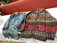 Wool Jacket & Lined Denim Jacket