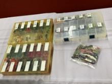 3 Containers w/Embroidery Thread & 1 Assorted